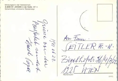 50077 - Steiermark - St. Johann i. d. Haide , Panorama - gelaufen 1981