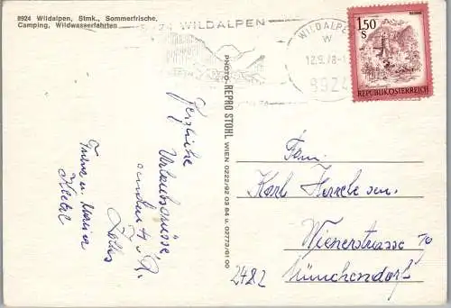 50084 - Steiermark - Wildalpen , Mehrbildkarte - gelaufen 1978