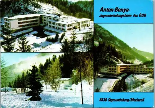 50088 - Steiermark - Mariazell , Sigmundsberg , Anton Benya Jugenderholungsheim des ÖGB - gelaufen 1983