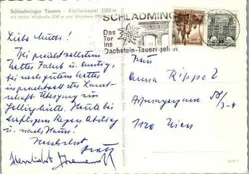 50100 - Steiermark - Schladming , Schladminger Tauern , Klafferkessel mit Hoher Wildstelle u. Waldhorn - gelaufen 1968