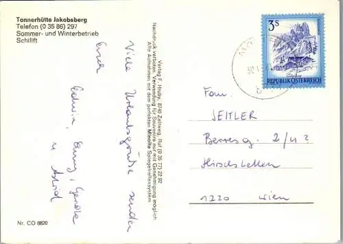 50115 - Steiermark - Mühlen , Tonnerhütte Jakobsberg , Mehrbildkarte - gelaufen 1981