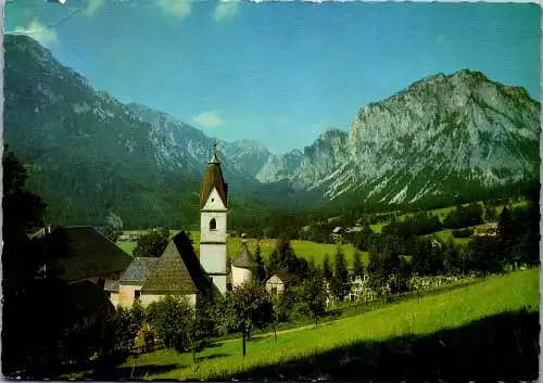 50117 - Steiermark - Tragöß , Oberort mit Trenchtling und Pribitz - gelaufen 1970