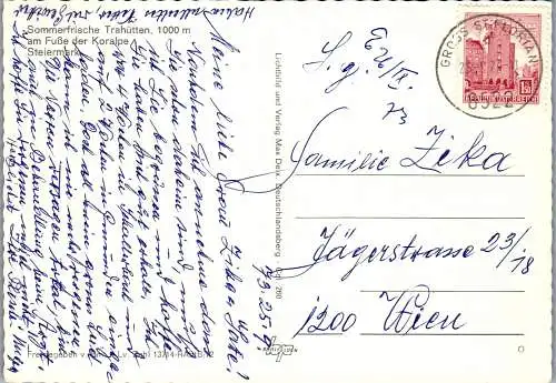 50118 - Steiermark - Trahütten , Koralpe , Panorama - gelaufen 1973