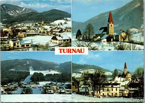 50122 - Steiermark - Turnau , Winter , Mehrbildkarte - gelaufen 1980