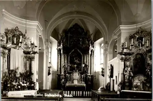 50127 - Steiermark - Stubenberg , Kirche , Inneres - gelaufen 1965