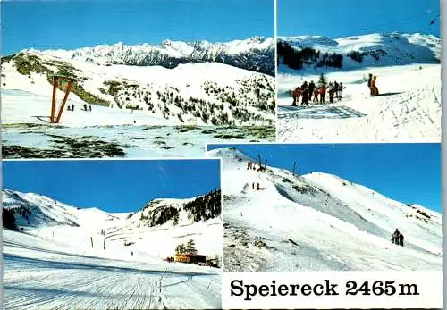 50143 - Salzburg - Mauterndorf , Speiereck , Winter , Ski , Mehrbildkarte - gelaufen 1980