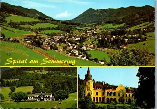 50145 - Steiermark - Spital am Semmering , Gasthaus Waidmannsheil , Schloß Sommerau - gelaufen 1985