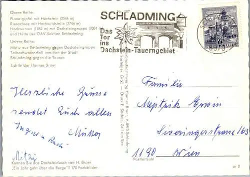 50163 - Steiermark - Schladming , Mehrbildkarte - gelaufen