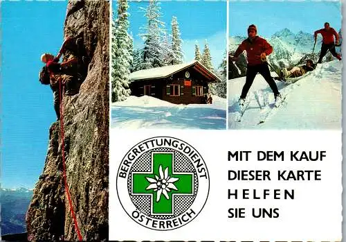 50174 - Werbekarte - Bergrettung , Bergrettungsdienst  - gelaufen 1969