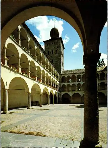50182 - Schweiz - Brig , Hof im Stockalperschloss - nicht gelaufen