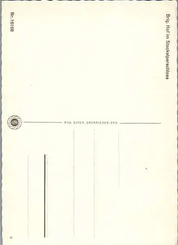 50182 - Schweiz - Brig , Hof im Stockalperschloss - nicht gelaufen