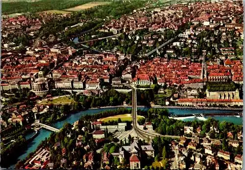 50188 - Schweiz - Bern , Stadtzentrum , Luftaufnahme - gelaufen 1968