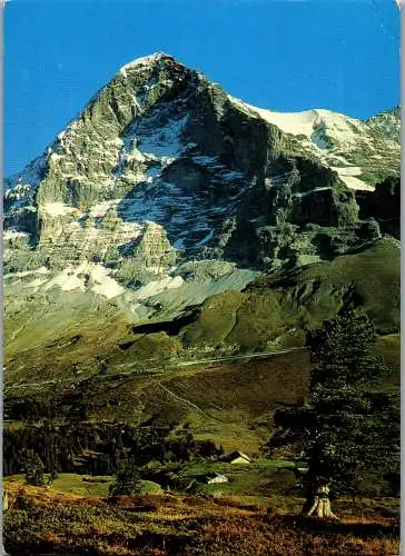 50206 - Schweiz - Interlaken , Eiger Nordwand - gelaufen 1975