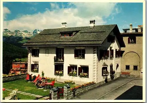 50211 - Schweiz - Pontresina , Engadinerhaus - gelaufen 1962