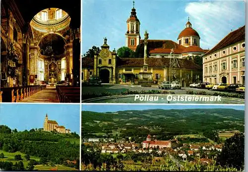 50223 - Steiermark - Pöllau , Pfarrkirche , Hauptplatz , Pöllauberg - gelaufen 1981