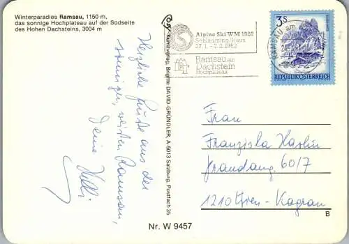 50234 - Steiermark - Ramsau , Torstein , Mitterspitz , Dirndl , Panorama - gelaufen 1981