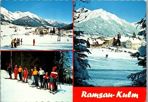 50240 - Steiermark - Ramsau , Kulm , Ski , Mehrbildkarte - gelaufen 1978