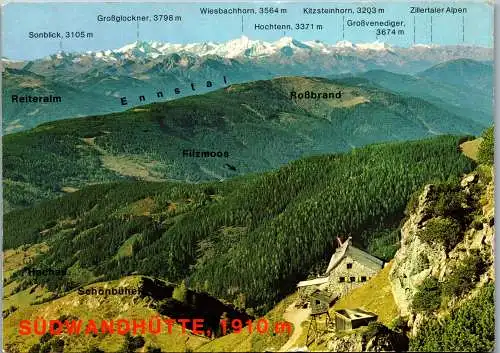 50243 - Steiermark - Ramsau , Südwandhütte , Hohe Tauern , Reiteralm , Roßbrand , Filzmoos - gelaufen 1994