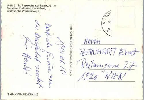 50270 - Steiermark - St. Ruprecht an der Raab , Freibad , Schwimmbad , Mehrbildkarte - gelaufen 1984