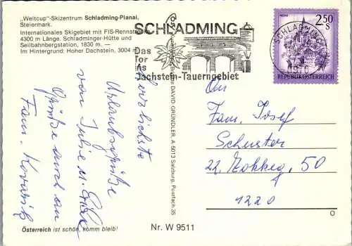 50278 - Steiermark - Schladming , Planai , Ski - gelaufen