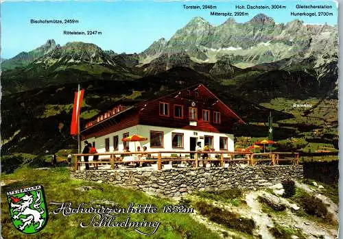 50280 - Steiermark - Schladming , Hochwurzen-Hütte , Hochwurzenhütte - gelaufen 1980