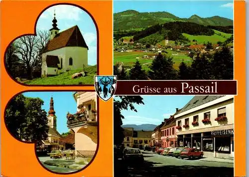 50296 - Steiermark - Passail , Mehrbildkarte , Raiffeisenkasse - gelaufen 1982