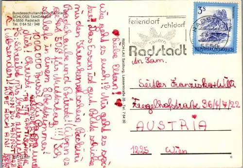 50310 - Salzburg - Radstadt , Schloss Tandalier , Bundesschullandheim - gelaufen 1980