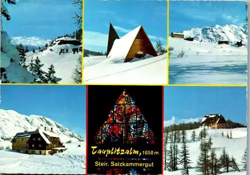 50317 - Steiermark - Tauplitzalm , bergkirche , Hollhaus , Traweng , Mehrbildkarte - gelaufen 1981