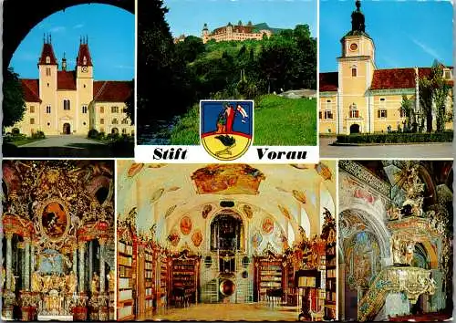 50329 - Steiermark - Vorau , Stift , Bibliothek , Mehrbildkarte - gelaufen 1969