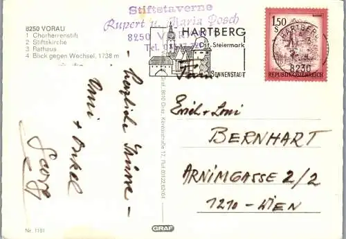 50331 - Steiermark - Vorau , Chorherrenstift , Rathaus , Blick gegen Wechsel - gelaufen