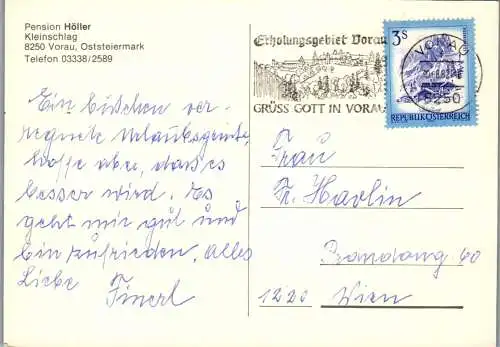 50336 - Steiermark - Vorau , Pension Höller , Kleinschlag - gelaufen 1982