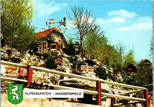 50346 - Steiermark - Waldbach , Alpengarten Wasserspiele , A. u. F. Wiedner - gelaufen