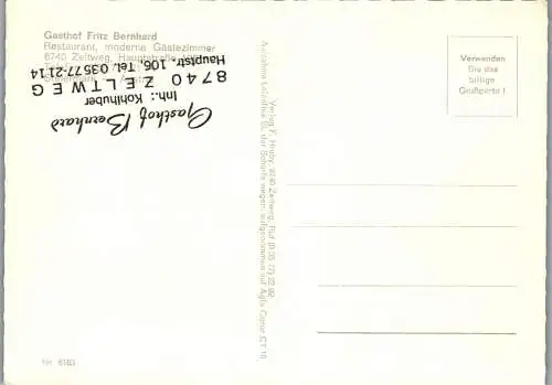 50350 - Steiermark - Zeltweg , Gasthof Fritz Bernhard - nicht gelaufen