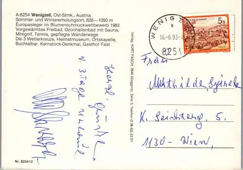 50363 - Steiermark - Wenigzell , Mehrbildkarte - gelaufen 1993