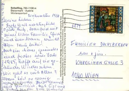 50368 - Steiermark - Scheifling , Mehrbildkarte - gelaufen 1984