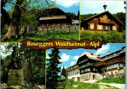 50378 - Steiermark - Krieglach , Alpl , Peter Rosegger's Waldheimat , Mehrbildkarte - gelaufen 1983