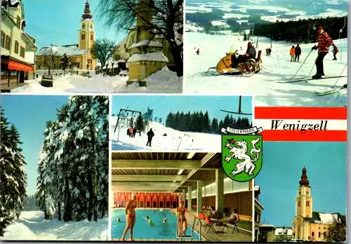 50392 - Steiermark - Wenigzell , Winter , Ski , Mehrbildkarte - gelaufen 1979