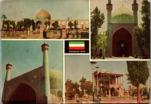 50405 - Iran - Isfahan , Mehrbildkarte - gelaufen