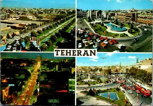 50410 - Iran - Teheran , Mehrbildkarte - gelaufen