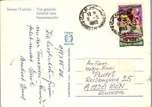 50458 - Tunesien - Sousse , Vue generale - gelaufen 1983