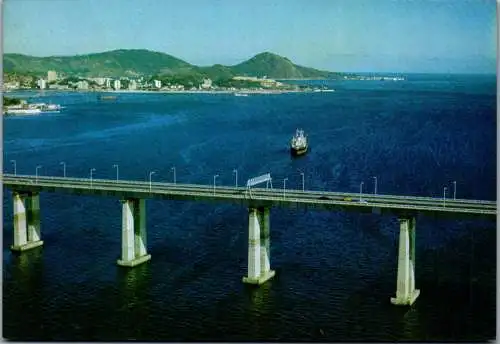 50492 - Brasilien - Rio de Janeiro , Vista a Ponte Presidente Coste e Silva , Rio Niteroi , Guanabara Bay - n. gelaufen