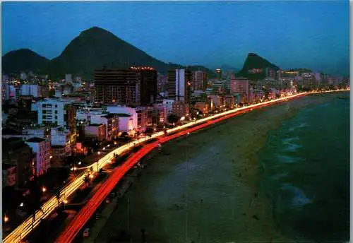 50493 - Brasilien - Rio de Janeiro , Praia do Leblon - gelaufen 1973