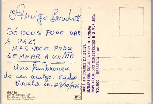 50504 - Brasilien - Brasilia , Hotel Sector , Setor - gelaufen 1976