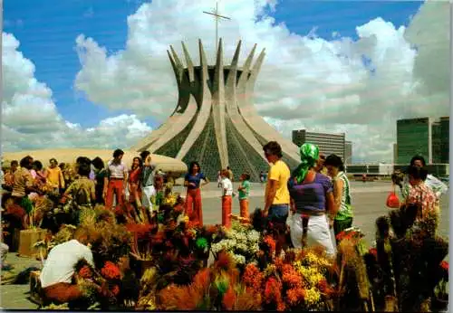 50505 - Brasilien - Brasilia , Cathedral - gelaufen