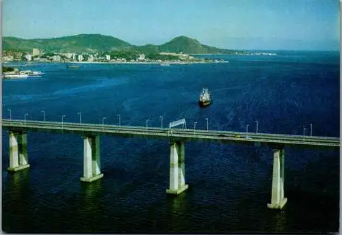 50507 - Brasilien - Rio de Janeiro , Vista a Ponte Presidente Coste e Silva , Rio Niteroi , Guanabara Bay - n. gelaufen
