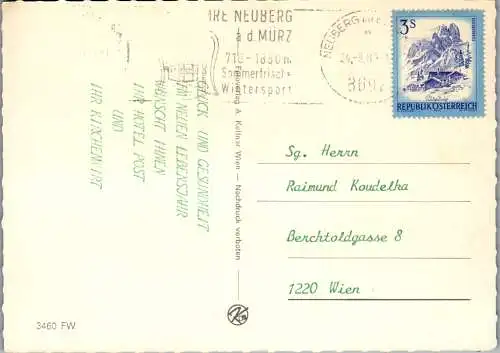 50519 - Steiermark - Neuberg , an der Mürz , Mehrbildkarte - gelaufen 1981