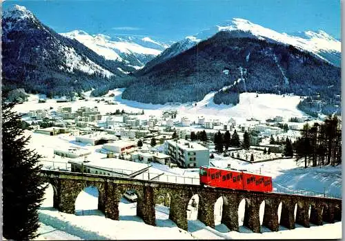 50528 - Schweiz - Davos Dorf , gegen das Pischahorn , Parsenn Bahn - gelaufen