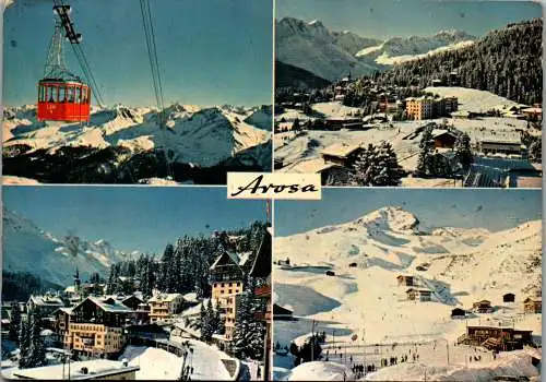 50533 - Schweiz - Arosa , Mehrbildkarte - gelaufen 1967