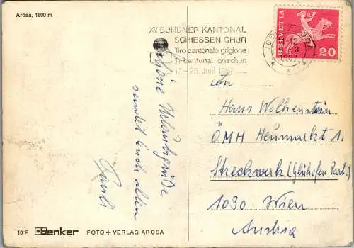 50533 - Schweiz - Arosa , Mehrbildkarte - gelaufen 1967