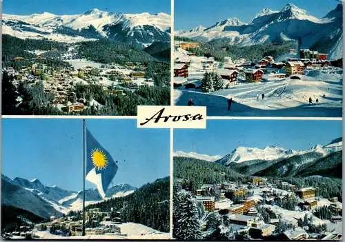 50534 - Schweiz - Arosa , Mehrbildkarte - gelaufen 1969